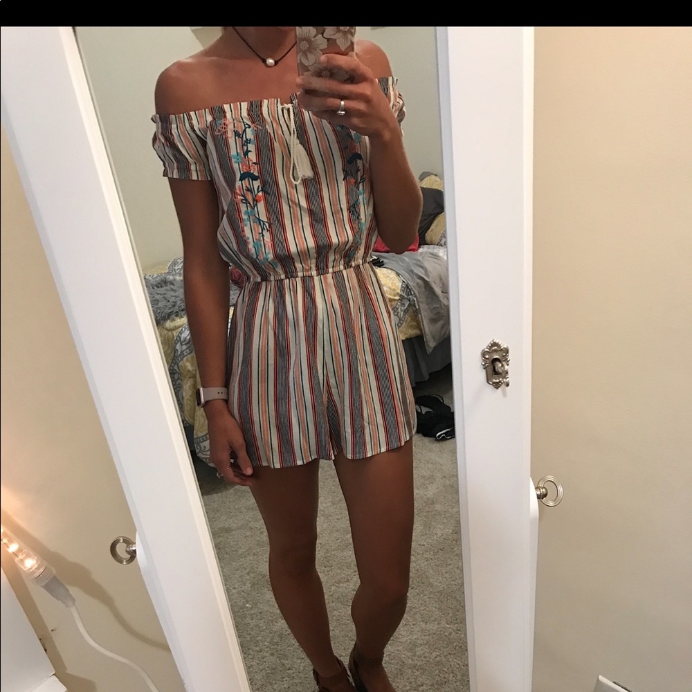 Off the shoulder romper